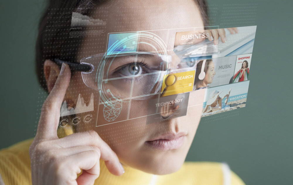 To illustrate the advancement of wearable tech and AR Wearable tech via AR glasses